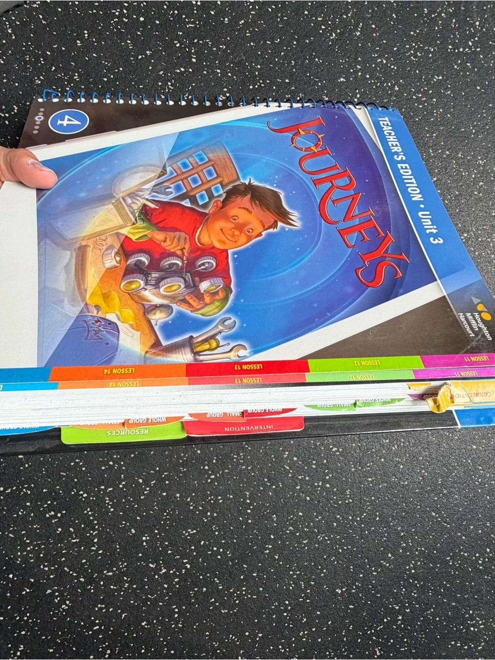 Journeys Teacher's Edition Unit 3 Spiral Notebook - 4 Grade